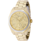 Invicta Elite Diamond Женские Часы с Бриллиантами Золотые 38 мм - 48783