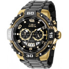 Invicta Bolt Чёрно-Золотые Мужские Часы Кварцевые 52 мм - 37652