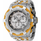 Invicta Bolt Zeus Серебристый Циферблат Жёлтые Тросы Мужские Часы - 46235