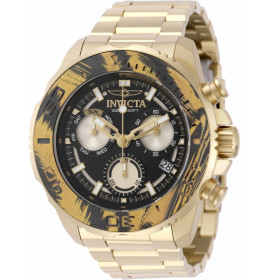 Invicta Carbon Hawk Золотистые Мужские Часы 48 мм - 51078
