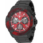 Invicta Carbon Hawk Чёрные с Красным Мужские Часы 48 мм - 51081