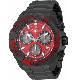 Invicta Carbon Hawk Чёрные с Красным Мужские Часы 48 мм - 51081