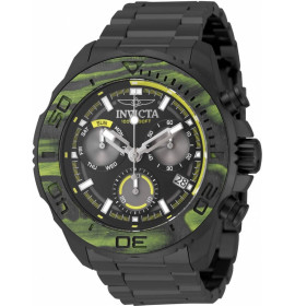 Invicta Carbon Hawk Чёрные с Жёлтым Мужские Часы 48 мм - 51082