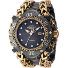 Invicta Masterpiece Gladiator Золотая Цепь Механические Чёрные Часы - 44667