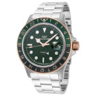 Glycine Combat Sub GMT Зелёный Циферблат Мужские Часы 42 мм - GL1058