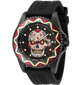Invicta Pro Diver LATAM Exclusive Мужские Часы с Черепом Чёрные - 43754