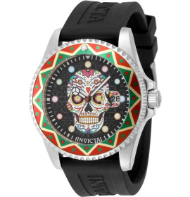 Invicta Pro Diver LATAM Exclusive Мужские Часы с Черепом Серебристые - 50515
