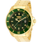 Invicta Pro Diver Зелёный Циферблат Механические Часы Золотые 47мм - 35724