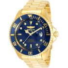 Invicta Pro Diver Синий Циферблат Механические Часы Золотые 47мм - 35726