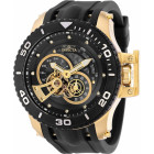 Invicta Pro Diver Scuba Бриллианты Чёрно-Золотые Механические Часы - 36114