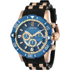 Invicta Pro Diver Scuba Jason Taylor Корпус Розовое Золото Черный Ремешок - 24169