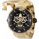 Invicta Russian Diver Мужские Золотистые Часы с Откидной Решёткой - 37174