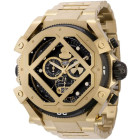Invicta Russian Diver Мужские Золотистые Часы с Откидной Решёткой - 37174