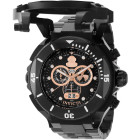 Invicta Russian Diver Мужские Чёрные Часы с Откидной Решёткой 55 мм - 37362