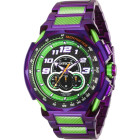 Invicta S1 Rally Фиолетовые с Зелёным Мужские Часы с Хронографом  - 43790