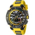 Invicta S1 Rally Чёрные Мужские Часы с Жёлтым Ремешком 50.5 мм  - 43799