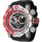 Invicta Sea Hunter Красно-Серебристый Безель Мужские Часы 57 мм - 44851