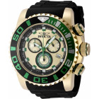 Invicta Sea Hunter Чёрный Ремешок Мужские Часы 52 мм Золотые - 48987