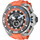 Invicta Sea Hunter Оранжевый Ремешок Мужские Часы 57мм Стальные - 49626