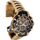 Invicta Subaqua Noma VIII Чёрный Циферблат Мужские Часы Золотые - 47292