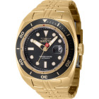 Invicta Swiss Made Boy Чёрный Безель Механические Часы Золотистые - 44769