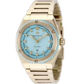 TechnoMarine Coral Legacy Голубой Циферблат Женские Часы Золотые TM-416087