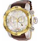 Invicta Venom Коричневый Кожаный Ремешок Большие Часы Мужские - 29909