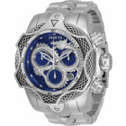 Invicta Venom Большие Синий Циферблат Стальные Мужские Часы - 31508