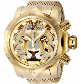 Invicta Venom Царь Зверей Большие Мужские Часы Золотые 53.7 мм - 48172