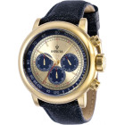 Invicta Vintage Синий Ремешок Золотистый Корпус Часы Мужские 48 мм - 39033