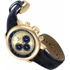 Invicta Vintage Синий Ремешок Золотистый Корпус Часы Мужские 48 мм - 39033