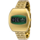 Invicta Vintage Зелёный Циферблат Механические Золотистые Часы 38мм - 39977